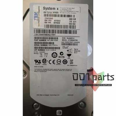 IBM 49Y6096 49Y6093 49Y6092 300GB 6G 3.5" 15K G2HS LFF X3650 HARD DRIVE SAS HDD - Image 1 of 2