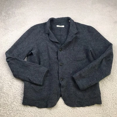 Buck Mason Felted Chore Coat Mens L Gray Merino Wool Button Blazer Jacket *Flaws - Image 1 of 4