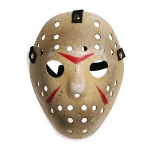 Kinder Halloween Maske Freitag der 13. Hockey Maske Kostüm Jason Voorhees Horror - Bild 1 von 5