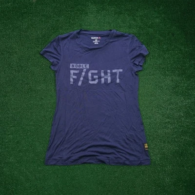 Camiseta para mujer Reebok Combat azul "Noble Fight" AJ4421 Foto 1 de 4