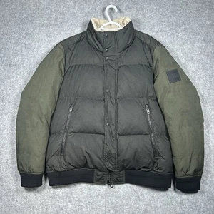Hugo boss Premium Down Jacket Men’s Size 46R (XXL) Green Water Repellent Puffer - Picture 1 of 20