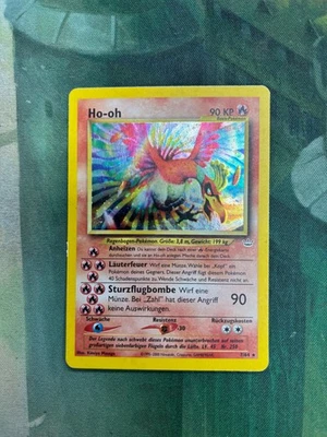 Ho-Oh Neo Revelation 7/64 Holo German Pokemon TCG Card Heavily Played HP - Image 1 of 2