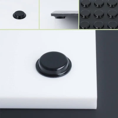 2-100 x Anschlagpuffer Ø19x4mm selbstklebend Glasunterlage Gummipuffer schwarz - Bild 1 von 4