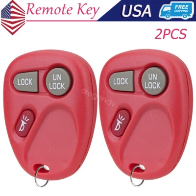 2 For 2001 2002 Chevrolet Tahoe GMC Sierra Yukon 1500 2500 3500 Remote Key Fob - Image 1 of 4