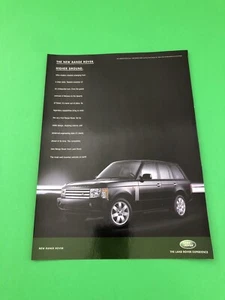 2001 2002 2003 2004 2005 RANGE ROVER ORIGINAL PRINT AD ADVERTISEMENT B33 - Picture 1 of 1