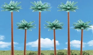Woodland Scenics HO Palm Trees 4 to 5in Scene-A-Rama Diorama pkg(6) SP4152 - Picture 1 of 2