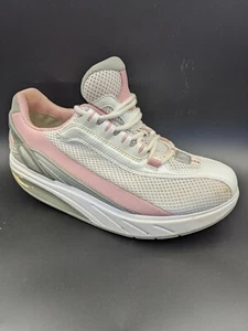 MBT Women 9 Boost Rose Pink White Gray Shoe Physiological Footwear Sport Walking - Picture 1 of 10