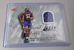 Shaquille O'Neal 2000-01 Fleer Tradition Feel the Game Purple Uniform Relic - Picture 1 of 2