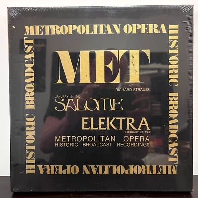 Metropolitan Opera SALOME / ELEKTRA 1952 (1982)- 12" Vinyl Record 2xLP - SEALED - Image 1 of 3
