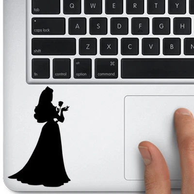 Sleeping Beauty Silhouette Decal for Trackpad Macbook Laptop keyboard Car window - Image 1 of 4