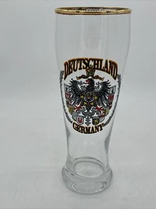 Vaso para beber cerveza Deutschland Alemania 9" de alto hecho a mano nuevo 0,5 L - Imagen 1 de 6