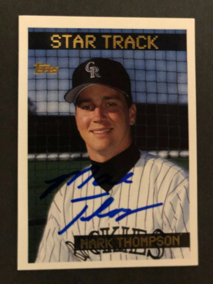 1995 Topps SIGNED: Mark Thompson, ROCKIES #52 - Image 1 of 1
