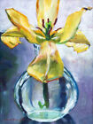 Lilly In A Glass 24x18 CANVAS Gallery Wrap Giclee Edition by David Lloyd Glover