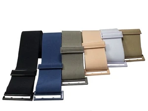Lady Invisible Belt - Web Canvas Elastic Adjustable Skinny No Show Belt - Picture 1 of 19