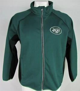New York Jets NFL Team Apparel Men's Green Performance Fleece Jacket - Picture 1 of 7