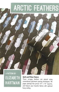 Elizabeth Hartman "Arctic Feathers" Pieced Modern Quilt Pattern - Picture 1 of 1