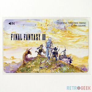 Telecard Final Fantasy III Famicom Phone Telephone Card [JAP] Square GC