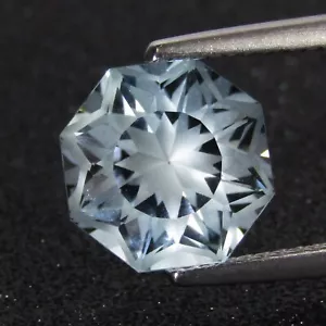 4,74 kt beeindruckender natürlicher himmelblauer Topas 10 mm ausgefallener lose Edelstein mit fehlendem Schliff - Bild 1 von 3
