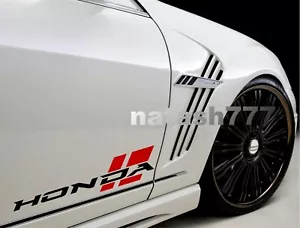HONDA Sport Racing Performance Car Vinyl Decal Sticker Emblem logo 2pcs (Pair) - Bild 1 von 8