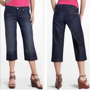 7 For All Mankind Cropped Dojo Dark Wash Jeans Damen Größe 27 - Bild 1 von 8