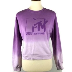 MTV Viacom Maglione Donna Taglia Media (7-9) Viola Ombre Pullover Top - Foto 1 di 9