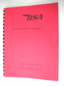 1962-3 BSA Rocket Gold Star Shop Repair Manual-NEW - Picture 1 of 5