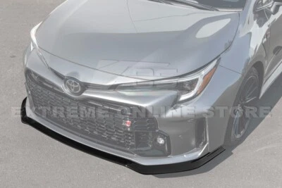 Для 23-24 Toyota GR Corolla | GR стиль глянцевый черный передняя кромка разветвитель воздушная заслонка - Изображение 1 из 4