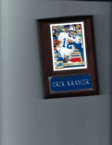 ERIK KRAMER PLAQUE DETROIT LIONS FOOTBALL NFL C2 Cover