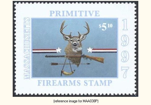 D2K Massachusetts Prim. Arms Stamp 1997 $5.10 - Image 1 of 1