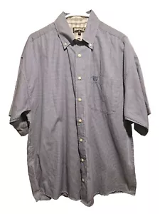 Panhandle Shirt Mens Large Blue Stripe Coastal Navy Preppy Light Button Up - Picture 1 of 8