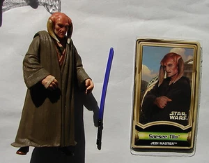 Star Wars POTJ Saesee Tiin jedi master mint complete w acc 2001      215  - Picture 1 of 1