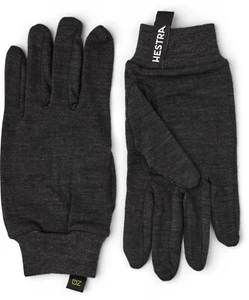 2024 Adult Hestra Merino Wool Liner Glove Size 10 grey 34110 390 Ski Winter Warm - Picture 1 of 1