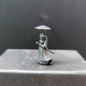 mini copper bonsai suiseki micro landscape decoration：knight-errant people 32mm  - Picture 1 of 6