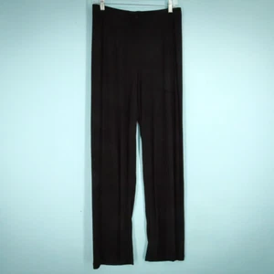 Pantalones de pijama Skims talla mediana M negros de punto acanalado pierna recta salón - Imagen 1 de 5