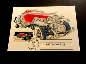 5 US Postage Stamps First Day Issue Covers Antique 1920's -30's Cars Detroit  - Picture 1 of 10