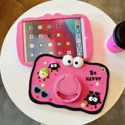 For iPad 10/9/8/7/6/5th Gen Air Mini 5 Pro 11 Kids Cartoon Cute Case Stand Cover - Image 1 of 4