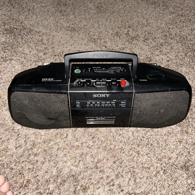 Radio AM/FM Radio/Cassette Boombox Sony CFS-B15; Probado y Funciona Excelente Estado Foto 1 de 4
