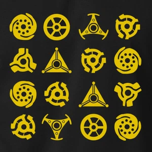 45 RECORD ADAPTER T-Shirt DJ Vinyl Spider Hub Retro Old School HIp Hop S-6XL T-Shirt - Bild 1 von 11