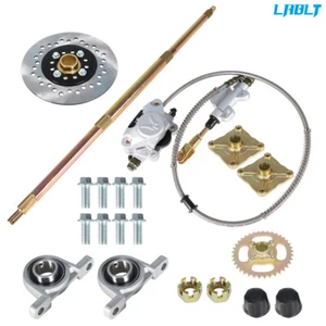 32'' Go Kart Rear Axle Kit + Sprocket Hub Drift Trike + Brake Assembly - Picture 1 of 8