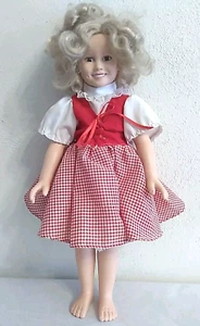 Vintage 1996 The Danbury Mint Shirley Temple Heidi 14"" bambola plastica dura TCFFC - Foto 1 di 12