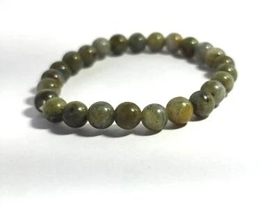 LABRADORITE Semi Precious Stones Reiki Chakra Healing Bracelet Gemstone - Image 1 of 4