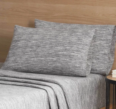 Jersey Sheet Set T-shirt (80% Cotton) Breathable & Shrink Resistant Fabric - Image 1 of 4