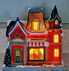 ALDIs Merry Moments LED Urlaub Weihnachtsdorf Haus Cafe NEU in Box funktioniert - Bild 1 von 8