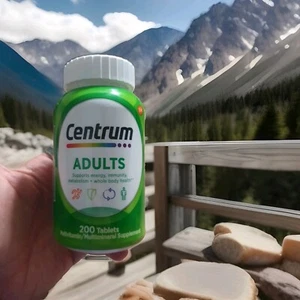 Centrum Adult Multivitamin 200 Count Zinc Antioxidants Vitamin D3 B Vitamins - Picture 1 of 1