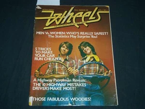 1978 FALL WHEELS MAGAZINE VOLUME 1. NO. 1 - MEN VS. WOMEN - NEW DRIVER - PB 3691 - Imagen 1 de 2