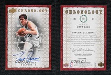 2007-08 Upper Deck Chronology Gold Auto /10 Dave Cowens #23 Auto HOF
