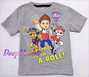 CAMISETA DISNEY TOP NIÑOS - NICKELODEON PAW PATROL IS ON A ROLL - TALLA 2T GRIS NUEVA - Imagen 1 de 1