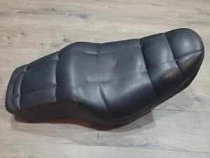1984-85 Honda Magna V30 VF500C VF 500 Seat OEM W/BRACKETS BLACK LEATHER  - Picture 1 of 13