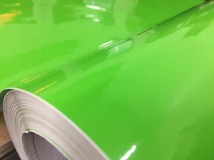 Gloss Apple Lime Green Vinyl Vynil Car Auto Wrap Sticker Decal Film Sheet Roll - Picture 1 of 4