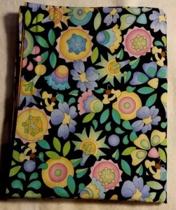 Vintage 1970er MCM lustige Schoßdecke 42" x 34" psychedelisch wendbar gewaschen - Bild 1 von 5
